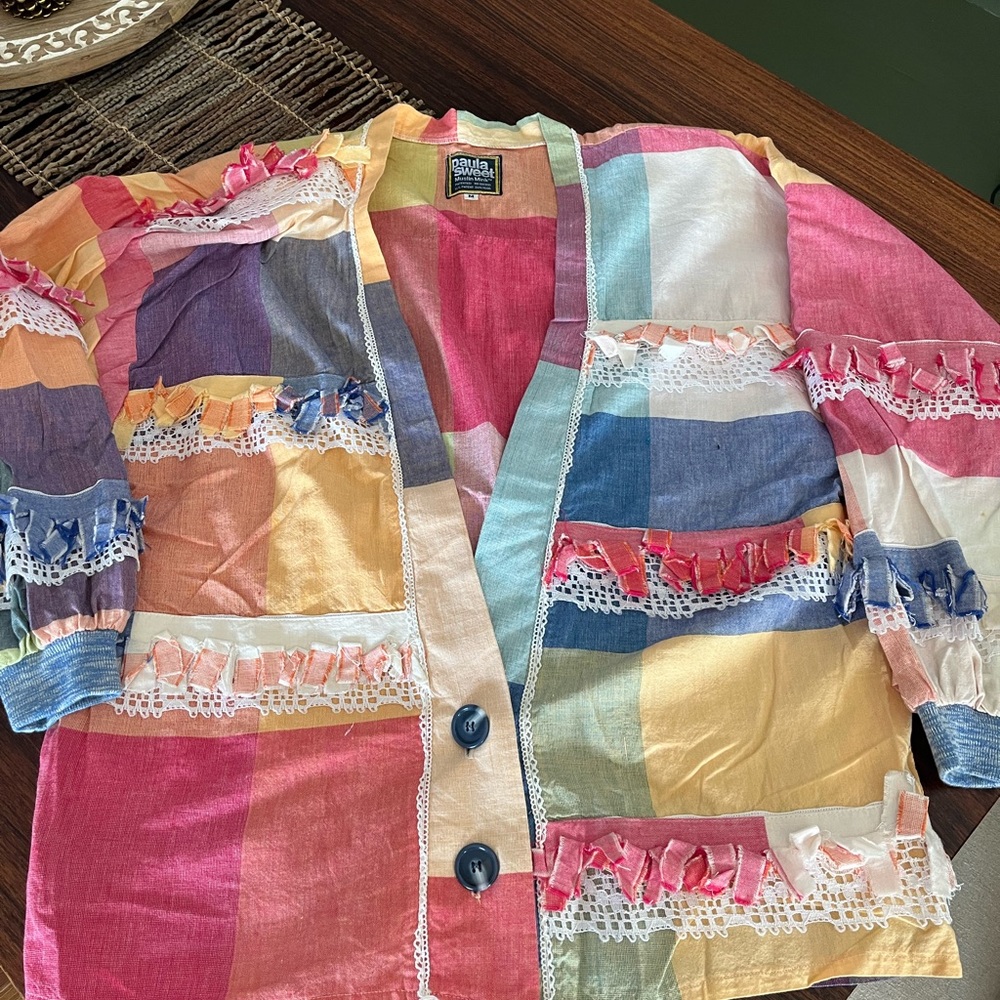 Paula Sweet Muslin Mink cardigan size Medium